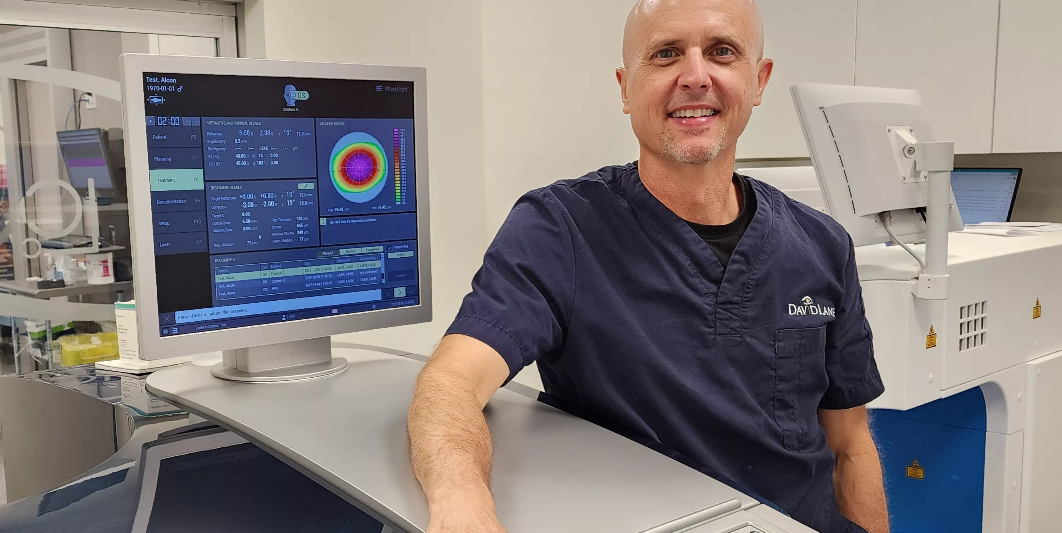 Dr Lane at Lasik Cataract Centre in Kawartha Lakes, Ontario