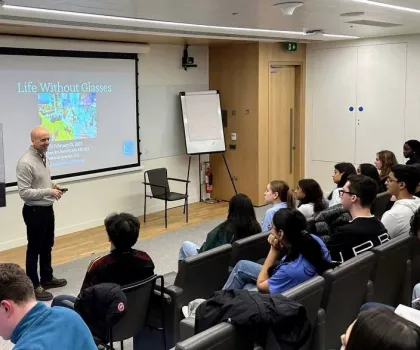 Dr Lane at the Royal College of Surgeons (RCSI) in Dublin, Ireland